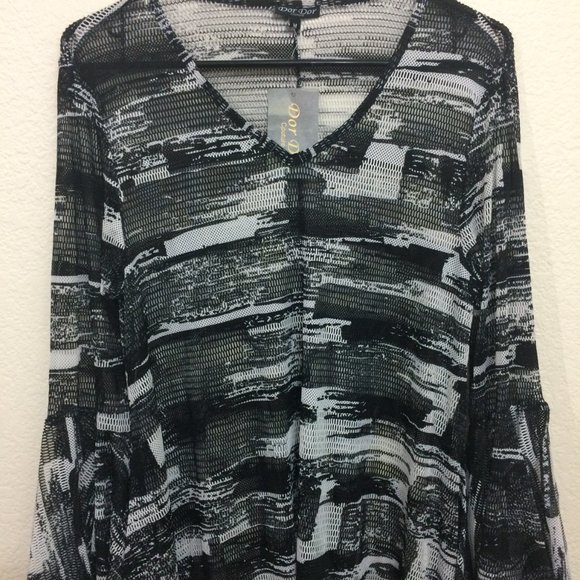 Dor Dor Couture Beach Coverup Women Asymmetrical - Picture 3 of 12